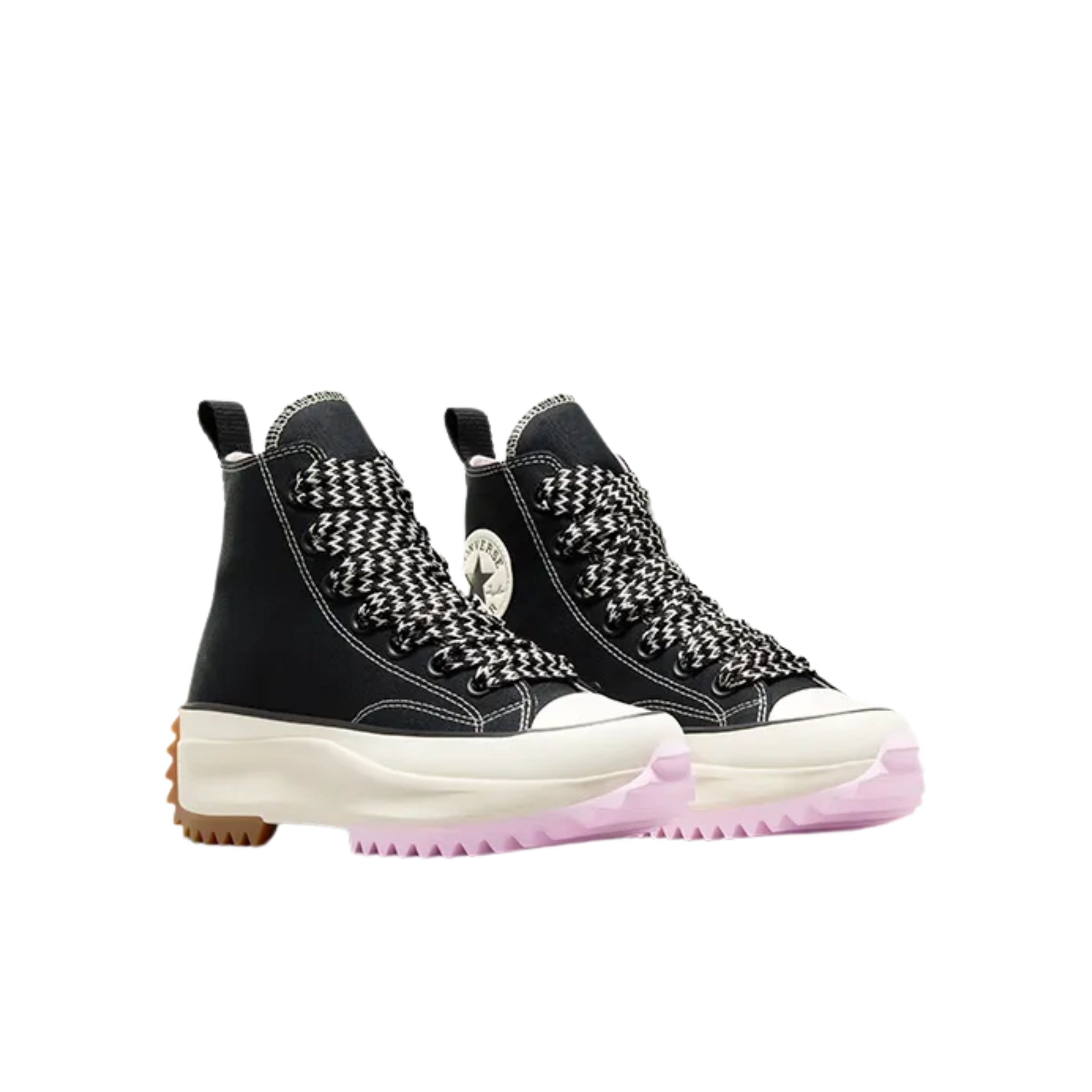 Converse Sneaker Ladies Run Star Hike Platform Black-Pink Foam